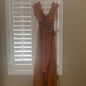 Baltic Born Katya Ruffled Maxi in Amber size M.
